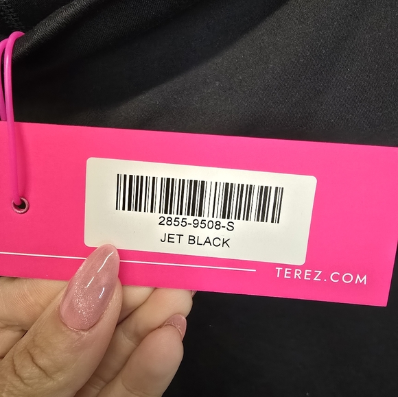 NWT $125 Terez TLC Stirrup Leggings In Jet Black Size Small - Picture 10 of 11